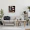 Stupell Industries Elegant Bookshelf Still-Life with Lotus Floral Vase in White Frame Wall Art